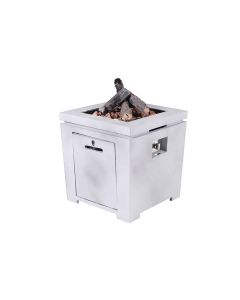 Garden Impressions Cozy Living gas vuurtafel Lisboa 60x60 cm - grijs Aluminium