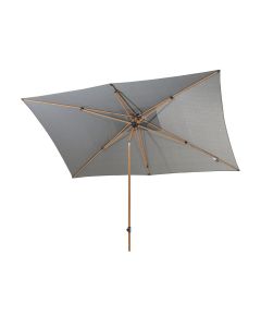 Azzurro parasol 200 x 300 cm antraciet solefin - houtlook frame