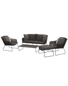 Accor loungeset 5-delig antraciet - Showroommodel Hardenberg
