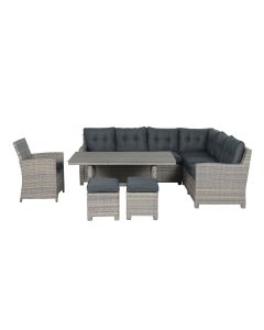 Alaska lounge dining set 6-delig rechts - vintage willow