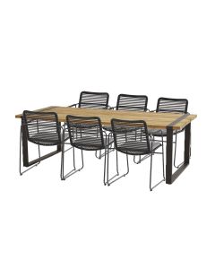 Elba tuinset 7-delig- Alto tuintafel 240x100 cm