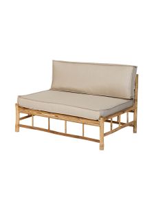 Bamboo loungebank pallet - taupe