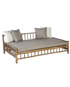 Bamboe lounge ligbed daybed - bamboo natural finish