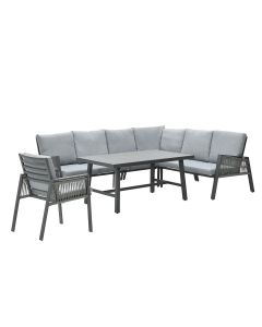 Brendon lounge dining set incl. stoel rechts - licht grijs