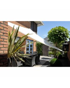 Nesling Dreamsail waterproof schaduwdoek driehoek 5x5x5 m - Cream Polyester