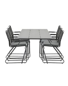 Mason tuinset 7-delig - Braga tuintafel 220x100 cm