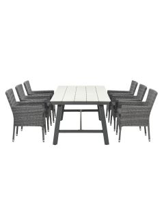 Jerba tuinset 7-delig - Moreno tuintafel 250x100 cm