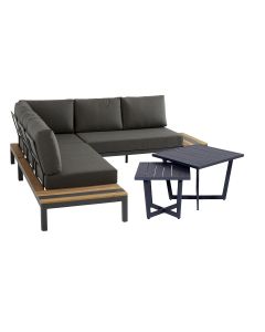 Meridien loungeset 5-delig - Kent bijzettafels