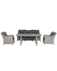 Nova lounge dining set 4-delig - vintage willow
