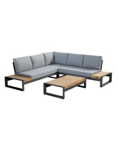 Matisse loungeset 4-delig - donker grijs