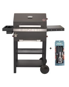 Boretti Vittoria houtskoolbarbecue met gereedschapsset