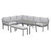 Markus lounge dining set 4-delig links - taupe