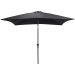 Lotus stokparasol 250x250 cm - zwart