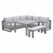 Malakka lounge dining set 5-delig - taupe - valley sand