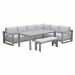 Malakka lounge dining set 6-delig - taupe - valley sand