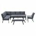 Senja lounge dining set 5-delig links incl. stoel - mystic grijs