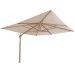 Hacienda zweefparasol 300x400 cm frame woodlook - doek sand
