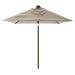 Triangle stokparasol 210x130 cm automatisch - ecru