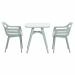 Sunny balkonset 3-delig - Hareno tuintafel 71x71 cm - olijf