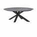 Scot tuintafel 230x115 cm - carbon black/donker grijs