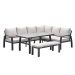 Cameron lounge dining set 4-delig rechts desert sand