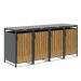 Binport containerberging 272x80x118 cm - light teak look