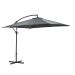 Corfu zweefparasol 250x250 cm - frame en doek donker grijs
