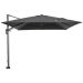 Hawaii zweefparasol 300x300 cm - frame carbon black - doek zwart