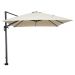 Hawaii zweefparasol 300x300 cm - frame carbon black - doek ecru