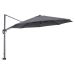 Hawaii zweefparasol Ø350 cm - frame carbon black - doek donker grijs