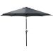 Lotus stokparasol Ø300 cm - donker grijs