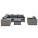 Bruno loungeset 5-delig - grijs