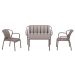 Jade loungeset 4-delig - taupe