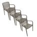 Mees tuinstoel taupe - 4 stuks
