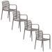 Mees tuinstoel taupe - 4 stuks