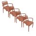 Moos tuinstoel terra - 4 stuks