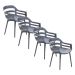 Sunny tuinstoel donker grijs - 4 stuks