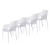 Air XL design tuinstoel wit - 4 stuks