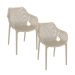 Air XL design tuinstoel taupe - 2 stuks