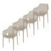 Air XL design tuinstoel taupe - 4 stuks