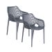 Air XL design tuinstoel donker grijs - 2 stuks