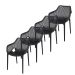 Air XL design tuinstoel zwart 4 stuks