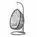 Panama hangstoel swing egg - rope zwart