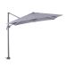 Hawaii S zweefparasol 250x250 cm - frame donker grijs - doek licht grijs