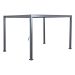 Pergola Ysa tuinpaviljoen 300x400 cm - H 240 cm - donker grijs