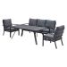 Senja lounge dining set stoel-bank 4-delig mystic grey