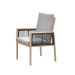 San Capri lounge dining stoel - light teak aluminium