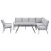 Senja lounge dining set 4-delig rechts incl. stoel - valley sand
