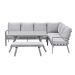 Senja lounge dining set 4-delig rechts - valley sand