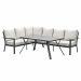 Senja lounge dining set 3-delig links - desert sand